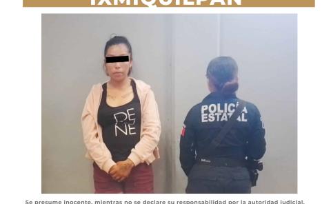 Asegura SSPH a mujer con más de 500 dosis de presunta droga en Ixmiquilpan