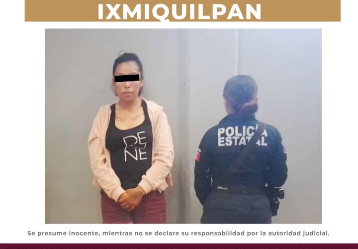 Asegura SSPH a mujer con más de 500 dosis de presunta droga en Ixmiquilpan