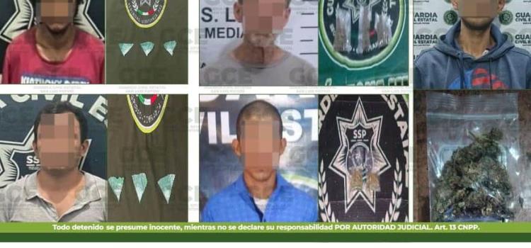 Varios detenidos por posesión de droga