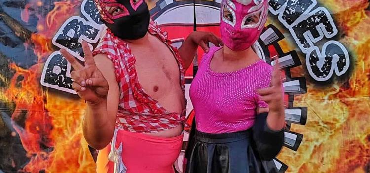 Gran trabajo de la escuela  de lucha libre 