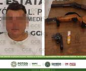 CAPTURARON A SUJETO CON ARMAS DE FUEGO    