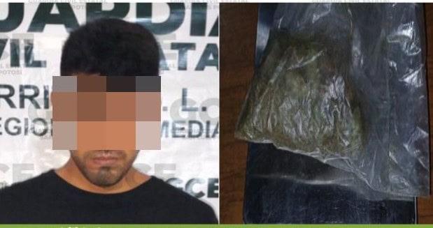 Le hallaron “mota” a joven cerritense    