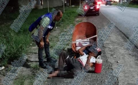 Hallaron a hombre tirado en la carretera