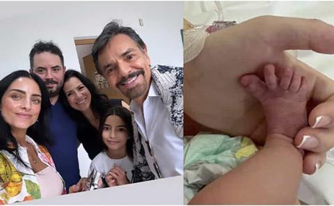 Nace Tessa, hija de José Eduardo Derbez y Paola Dalay; Aislinn comparte foto familiar