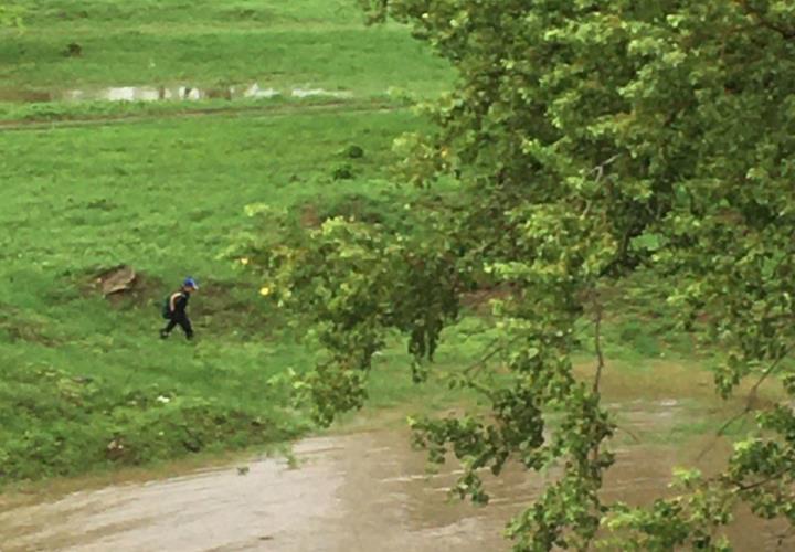 Captan a niño corriendo a la orilla del río crecido en Tepetate