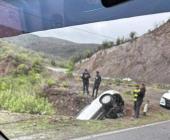 Familia lesionada en aparatoso accidente 