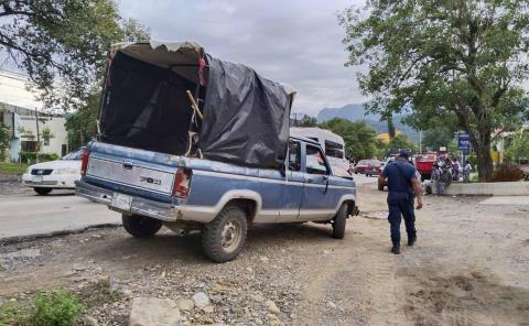 Causa falta de pericia choque en Zacatipán