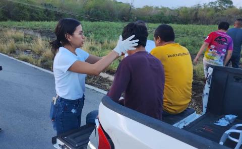 Heridos al chocar una camioneta