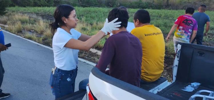 Heridos al chocar una camioneta