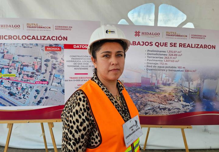 Obra de pavimentación en San José Tepenene, un beneficio para la comunidad