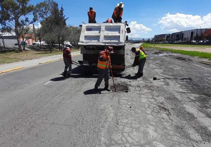 SIPDUS inició bacheo de carreteras estatales en Zona Metropolitana de Pachuca