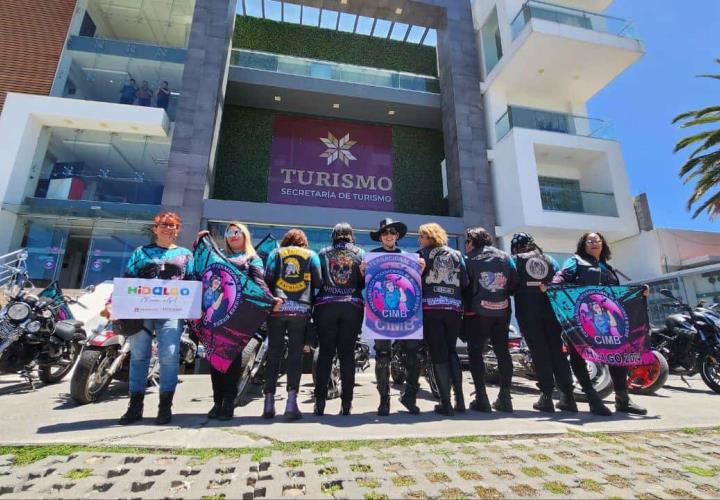 81 mujeres recorrerán Hidalgo en motocicleta