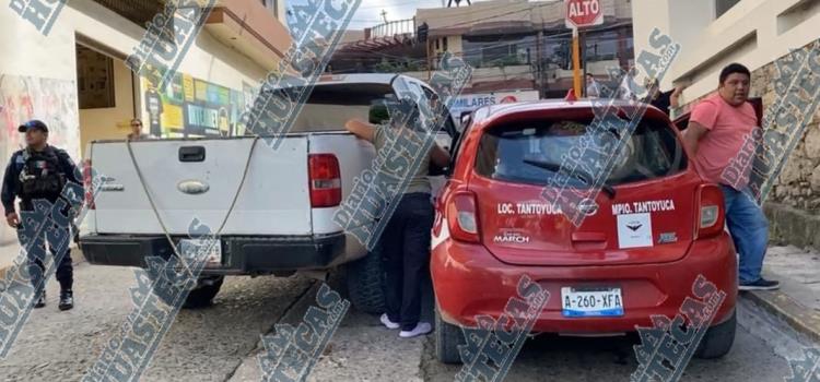 Camioneta chocó contra ruletero