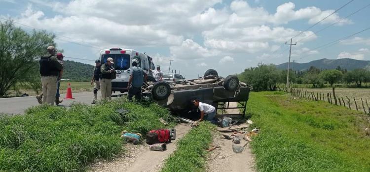 SE MATÓ EN VOLCADURA 