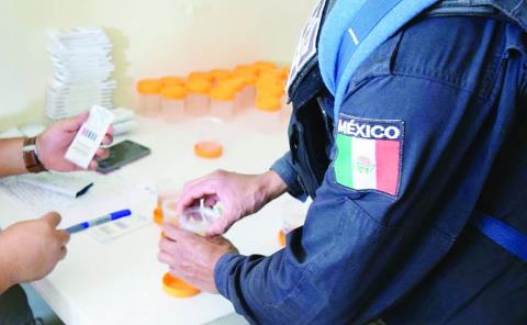 Antidoping a policías