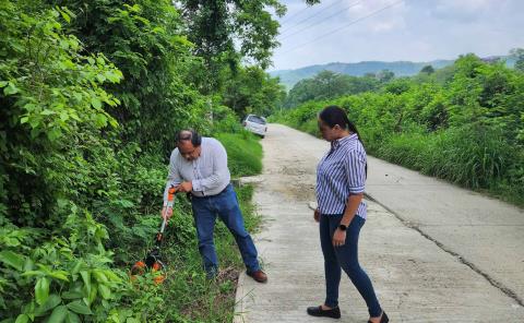 Presidenta supervisa el próximo proyecto de banquetas