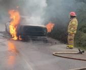 AUTO SE INCENDIÓ 