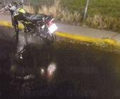 Motociclista derrapó y cayó en el bulevar