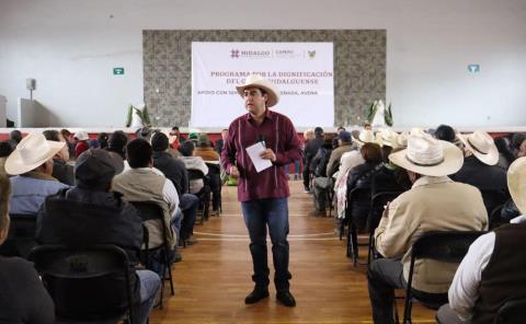 Entregan apoyos a productores del campo en Tepeapulco y Zempoala