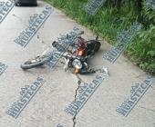 Cafre del volante arrolló a motociclista