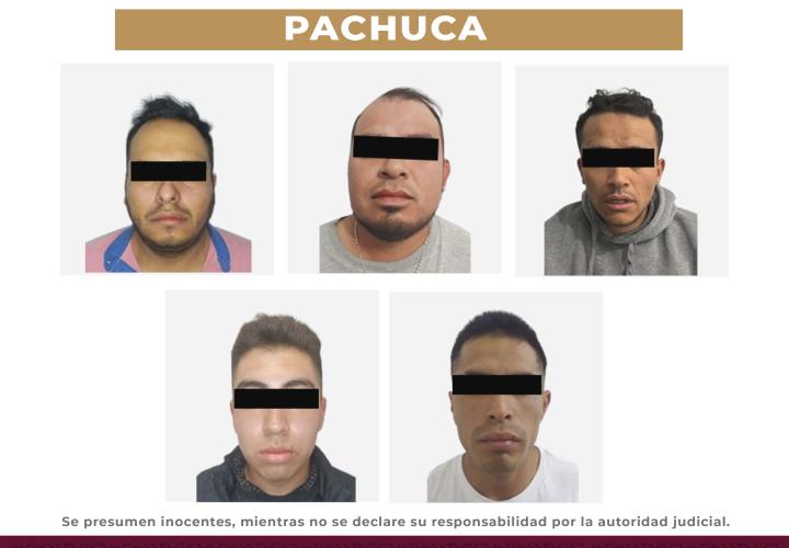 Desarticula SSPH a banda delictiva implicada en robos y narcomenudeo en municipios de Hidalgo