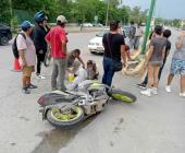 Herido en choque otro motociclista       