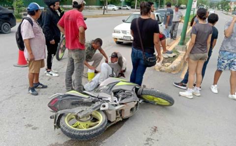 Herido en choque otro motociclista       
