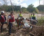 Utilizaron drones para ubicar cuerpo