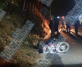 Motociclista se accidentó