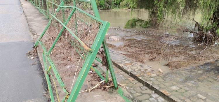 Protección en río quedó dañada