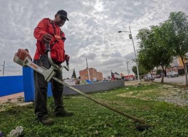 Rehabilitaron áreas verdes en Ponciano Arriaga Norte