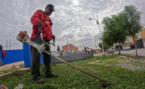 Rehabilitaron áreas verdes en Ponciano Arriaga Norte