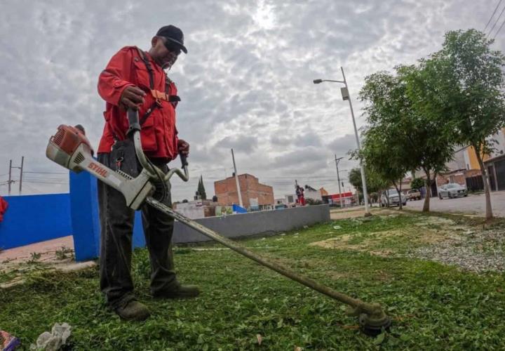 Rehabilitaron áreas verdes en Ponciano Arriaga Norte