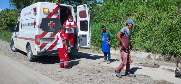 CICLISTA HERIDO POR UNA MOTO