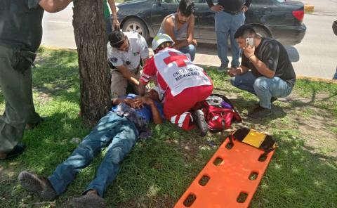 Ciclista atropellado por un automóvil