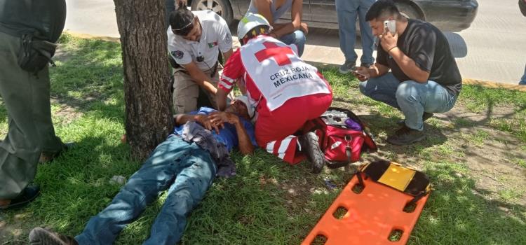 Ciclista atropellado por un automóvil