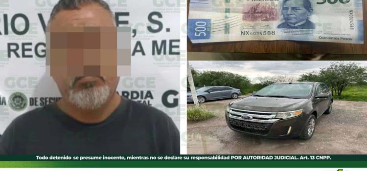 Conductor traía falsos documentos, detenido