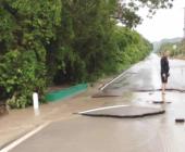 Carretera destrozada  