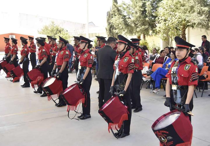 Banda de guerra de Hidalgo obtuvo el primer lugar en concurso nacional del ciclo escolar