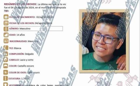 Adolescente desapareció
