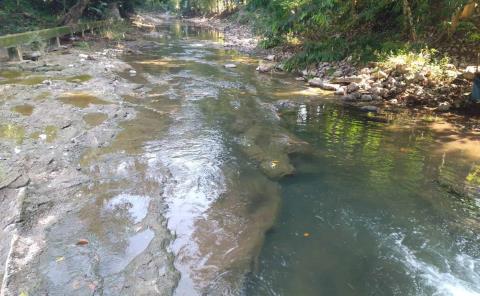 Bajan los niveles de agua en arroyos