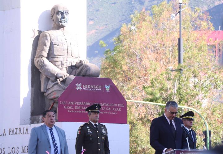 Encabeza Saderh acto cívico por el 145.° aniversario del natalicio de Emiliano Zapata