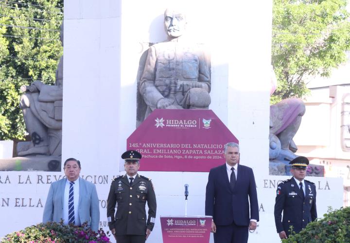 Encabeza Saderh acto cívico por el 145.° aniversario del natalicio de Emiliano Zapata