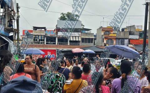 Se manifestaron las enchiladeras
