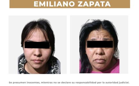 SSPH detiene a dos personas por narcomenudeo en Emiliano Zapata