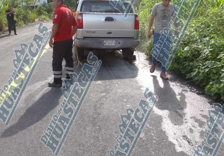 Camioneta se incendió