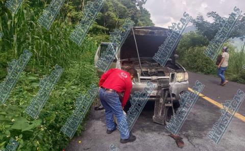 Camioneta se incendió
