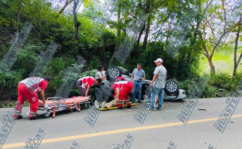 Lesionados en volcadura
