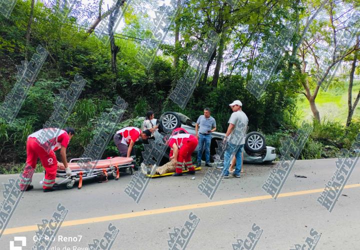 Lesionados en volcadura