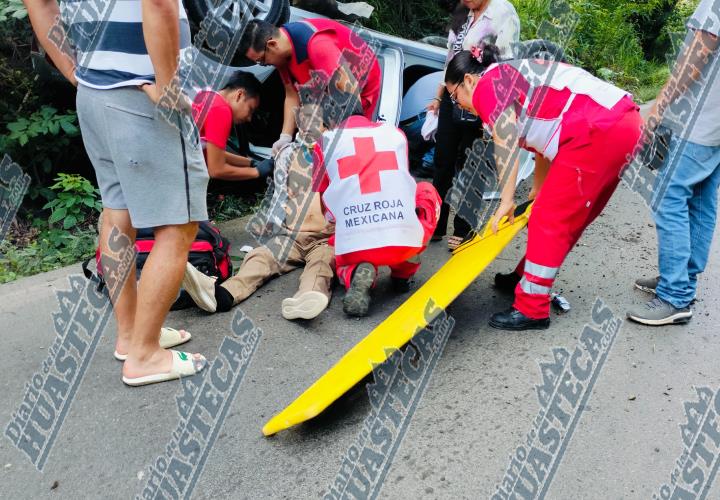 Lesionados en volcadura